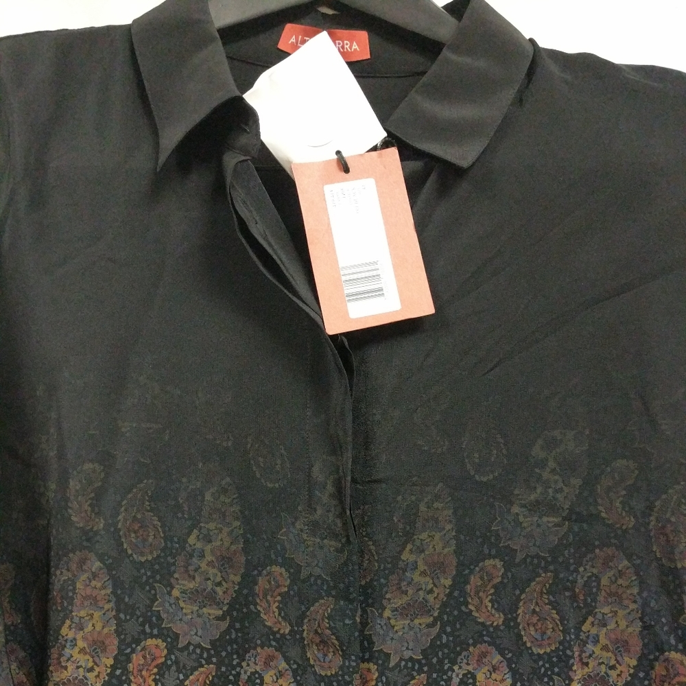 Altuzarra Chica Gradient Print Shirt In Black $995